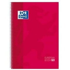 ноутбук Oxford European Book Красный A4 5 штук цена и информация | Смягчает воду и защищает Вашу посудомоечную машину от извести. | kaup24.ee