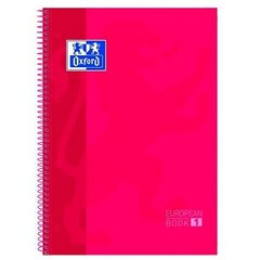 ноутбук Oxford European Book Красный A4 5 штук цена и информация | Канцелярские товары | kaup24.ee