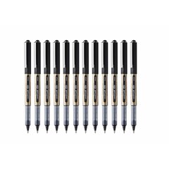 Liquid ink ballpoint pen Uni-Ball Rollerball Eye Broad UB-150 Чёрный 12 штук цена и информация | Письменные принадлежности | kaup24.ee