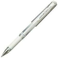 Liquid ink ballpoint pen Uni-Ball Signo Broad UM-153 W Белый 12 штук цена и информация | Письменные принадлежности | kaup24.ee