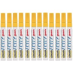 Стойкий маркер Uni-Ball Paint Marker PX-20, жёлтый, 12 шт. цена и информация | Принадлежности для рисования, лепки | kaup24.ee