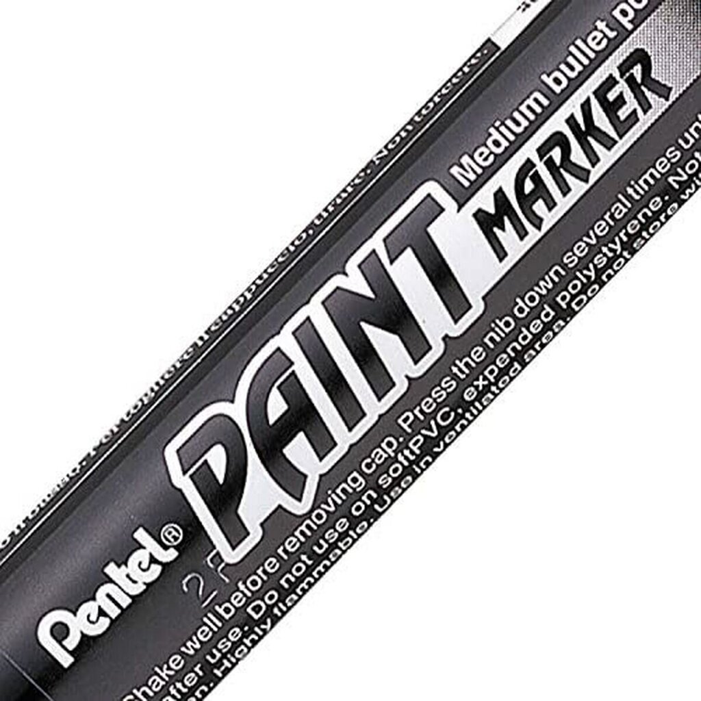 Püsimarker Pentel Must 12 Ühikut hind ja info | Kirjatarbed | kaup24.ee