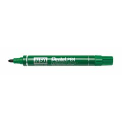 Постоянный маркер Pentel N50-BE Зеленый 12 штук цена и информация | Канцелярские товары | kaup24.ee