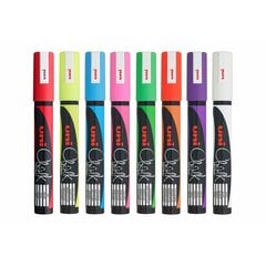 Жидкие маркеры Uni-Ball PWE-5M Разноцветный 8 штук цена и информация | Принадлежности для рисования, лепки | kaup24.ee