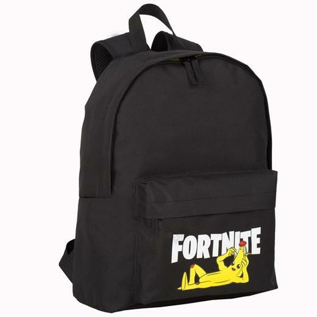 Kooliseljakott Fortnite Crazy Banana Must (41 x 31 x 13,5 cm) hind ja info | Koolikotid, sussikotid | kaup24.ee