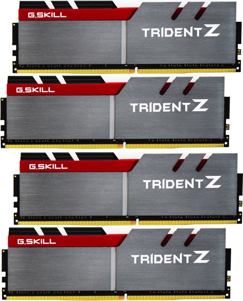 G.Skill TridentZ DDR4, 4x16GB, 3200MHz, CL14 (F4-3200C14Q-64GTZ) hind ja info | Operatiivmälu (RAM) | kaup24.ee