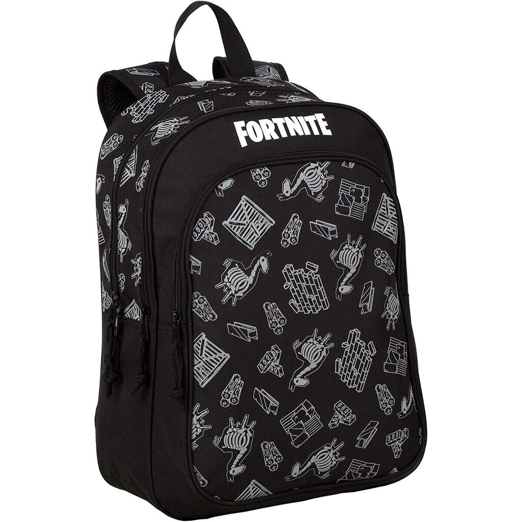 Ratastega koolikott Fortnite Must (42 X 32 X 20 cm) hind ja info | Koolikotid, sussikotid | kaup24.ee