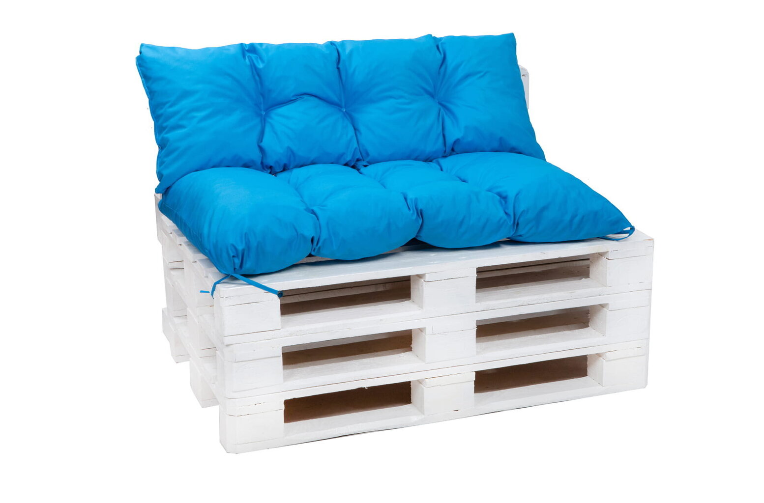 Kaubaaluste mööblipadjad 120x80cm iste ja seljatugi 120x40cm; sinine hind ja info | Toolipadjad ja -katted | kaup24.ee