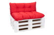 Kaubaaluste mööblipadjad 120x80cm iste ja seljatugi 120x40cm; punane hind ja info | Toolipadjad ja -katted | kaup24.ee