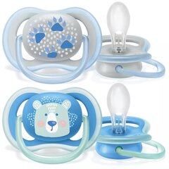 Пустышка Philips Avent Ultra Air SCF085/03, 6-18 месяцев, 2 шт. цена и информация | Соски на бутылочку | kaup24.ee