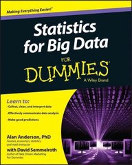 Statistics For Big Data For Dummies hind ja info | Majandusalased raamatud | kaup24.ee