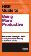 HBR Guide to Being More Productive (HBR Guide Series) hind ja info | Majandusalased raamatud | kaup24.ee