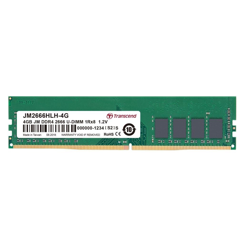 Transcend U-DIMM DDR4, 4GB, 2666MHz (JM2666HLH-4G) hind ja info | Operatiivmälu (RAM) | kaup24.ee