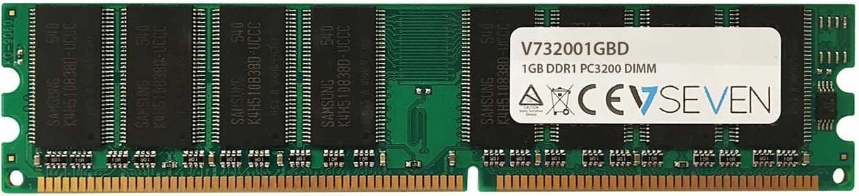 V7 DDR1 1GB, 400MHz, CL3 (V732001GBD) цена и информация | Operatiivmälu (RAM) | kaup24.ee