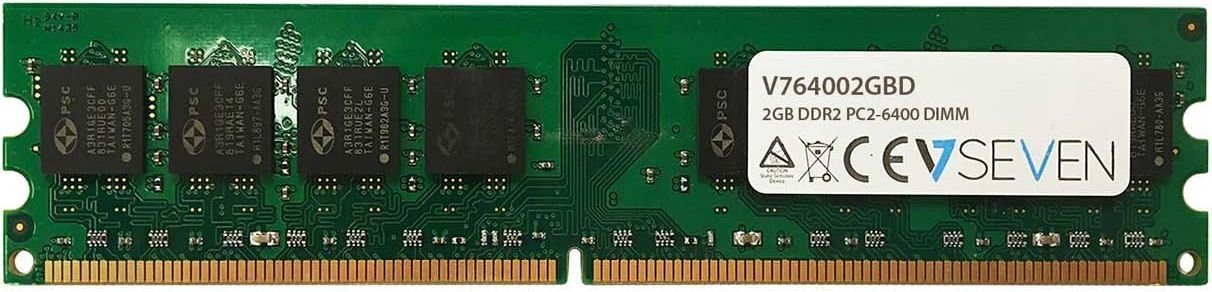 V7 DDR2 2GB, 800MHz, CL6 (V764002GBD) hind ja info | Operatiivmälu (RAM) | kaup24.ee