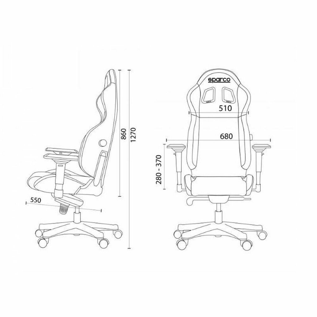 Mänguri Tool Sparco Icon S00998NRNR, Must hind ja info | Kontoritoolid | kaup24.ee