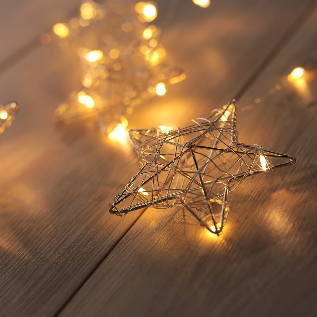 DecoKing valguskett Snowflakes, 38 LED hind ja info | Jõulutuled | kaup24.ee