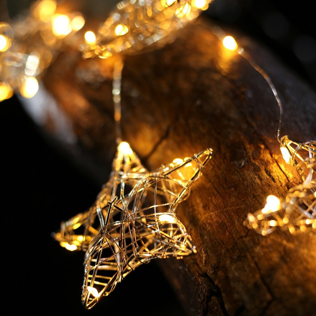 DecoKing valguskett Snowflakes, 38 LED hind ja info | Jõulutuled | kaup24.ee