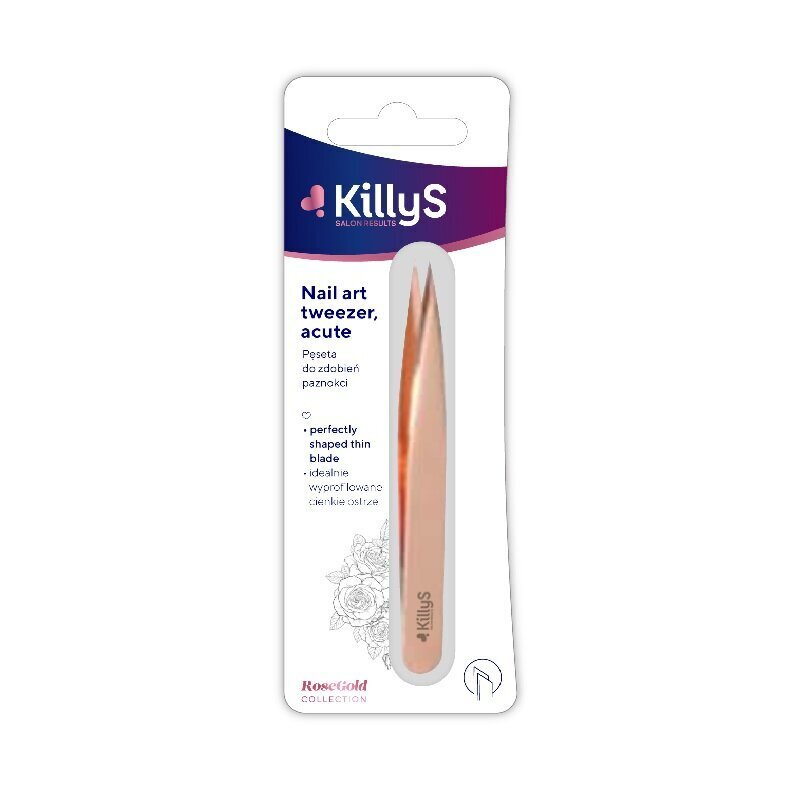 Küünepinsetid Killys Rose Gold Nail At Tweezer hind ja info | Maniküüri ja pediküüri tarvikud | kaup24.ee