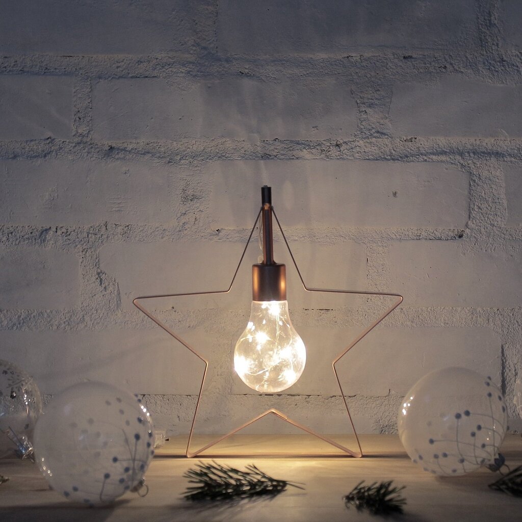 DecoKing tähekujuline dekoratiiv valgusti Prince, 5 LED hind ja info | Jõulukaunistused | kaup24.ee