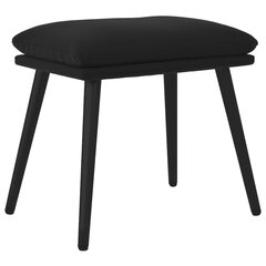 vidaXL jalapink, must, 45 x 29,5 x 39 cm, samet hind ja info | Kott-toolid, tumbad, järid | kaup24.ee