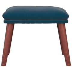 vidaXL jalapink, sinine, 45 x 29,5 x 39 cm, samet hind ja info | Kott-toolid, tumbad, järid | kaup24.ee