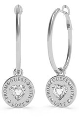 Элегантные стальные серьги 2в1 Guess From Guess With Love UBE70033 цена и информация | Серьги | kaup24.ee