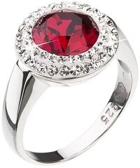 Evolution Group Серебряное кольцо с красным кристаллом Swarovski 35026.3 цена и информация | Кольцо | kaup24.ee