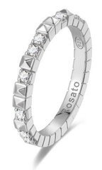 Rosato Originaalne hõbedane kuubikutega sõrmus RZA011 hind ja info | Sõrmused | kaup24.ee