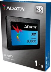 Adata 1TB 2,5" Sata SSD Ultimate SU800 hind ja info | Sisemised kõvakettad (HDD, SSD, Hybrid) | kaup24.ee