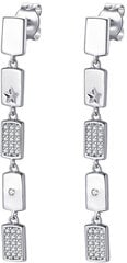 Длинные серебряные серьги с цирконами Rosato Futura RZFU25 цена и информация | Серьги | kaup24.ee