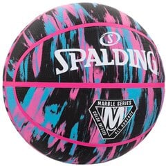 Баскетбольный мяч Spalding NBA Marble, 7 размер, розовый цена и информация | Баскетбольные мячи | kaup24.ee