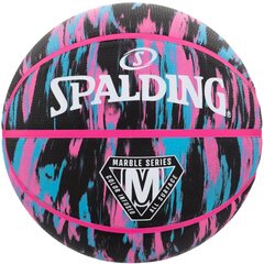Korvpall Spalding NBA Marble, suurus 7, roosa цена и информация | Баскетбольные мячи | kaup24.ee