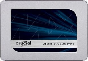 Crucial MX500 1TB SATA3 (CT1000MX500SSD1) hind ja info | Sisemised kõvakettad (HDD, SSD, Hybrid) | kaup24.ee