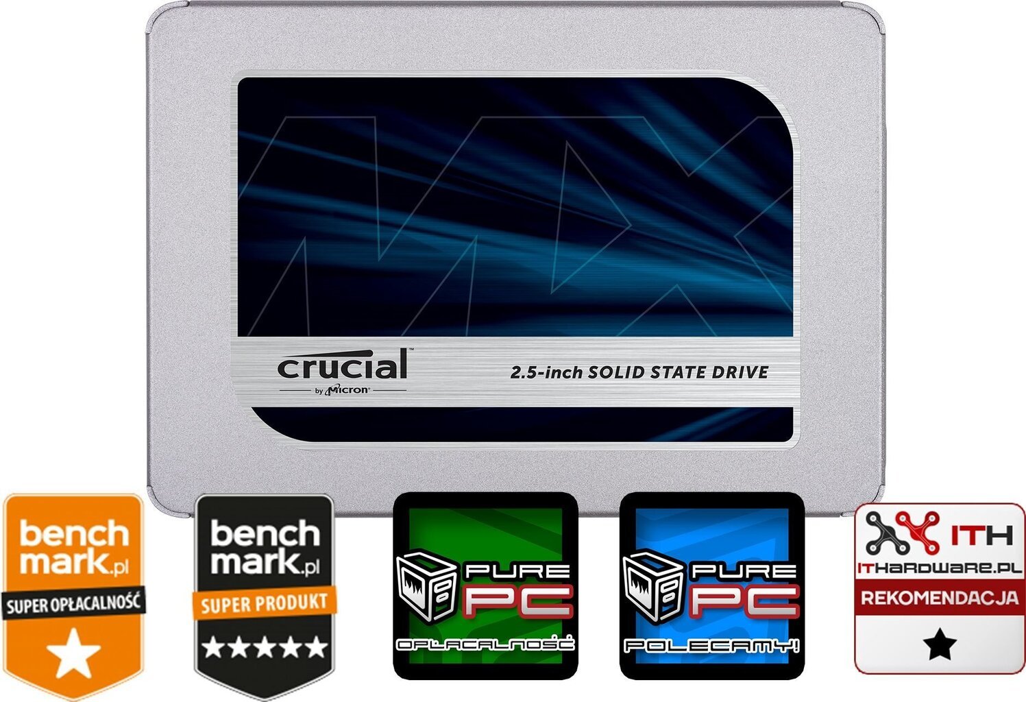 Crucial MX500 1TB SATA3 (CT1000MX500SSD1) hind ja info | Sisemised kõvakettad (HDD, SSD, Hybrid) | kaup24.ee