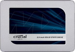 SSD|CRUCIAL|MX500|500GB|SATA 3.0|TLC|Скорость записи 510 МБайт/с|Скорость чтения 560 МБайт/с|2,5"|MTBF 1800000 часов|CT500MX500SSD1 цена и информация | Внутренние жёсткие диски (HDD, SSD, Hybrid) | kaup24.ee