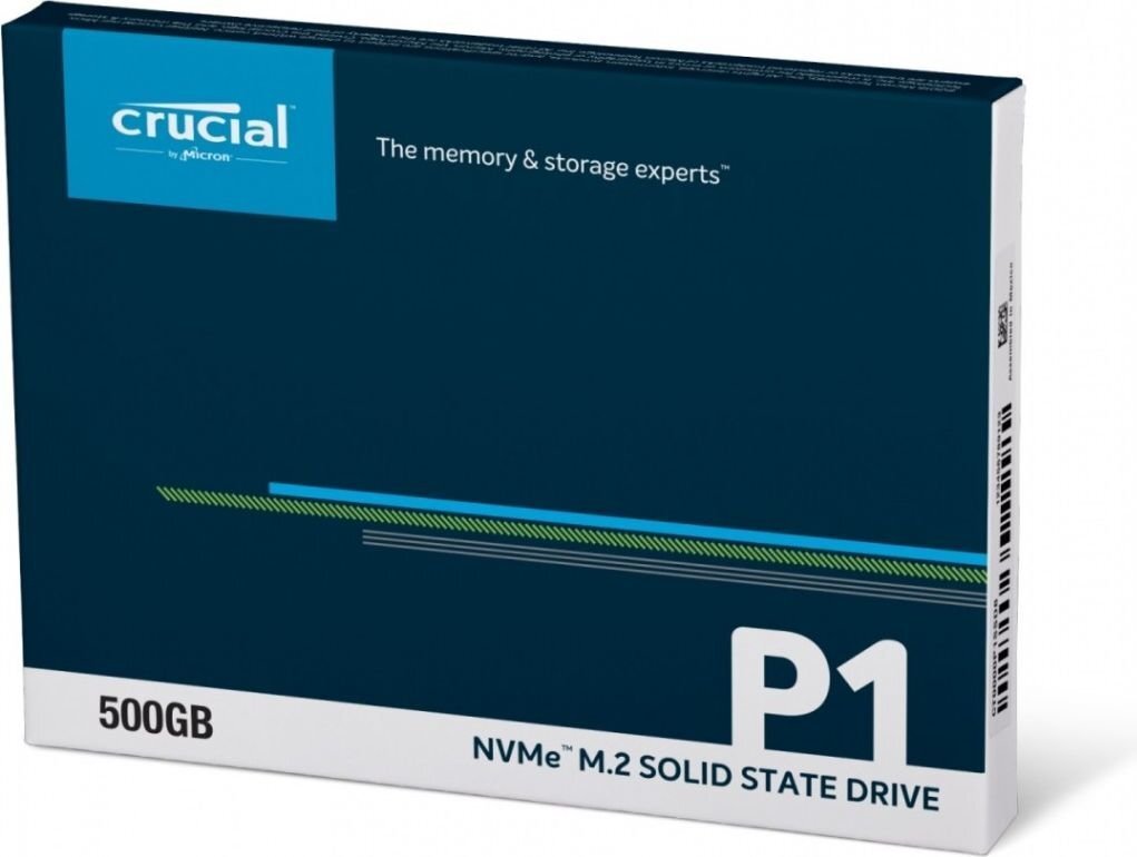 Crucial P1 500GB M.2 PCIe NVMe (CT500P1SSD8) цена и информация | Sisemised kõvakettad (HDD, SSD, Hybrid) | kaup24.ee