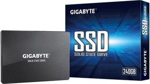 SSD|GIGABYTE|240GB|SATA 3.0|Скорость записи 420 МБайт/с|Скорость чтения 500 МБайт/с|2,5"|TBW 100 ТБ|MTBF 2000000 часов|GP-GSTFS31240GNTD цена и информация | Внутренние жёсткие диски (HDD, SSD, Hybrid) | kaup24.ee