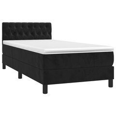 Кровать vidaXL, 100x200 см, черный цена и информация | Кровати | kaup24.ee