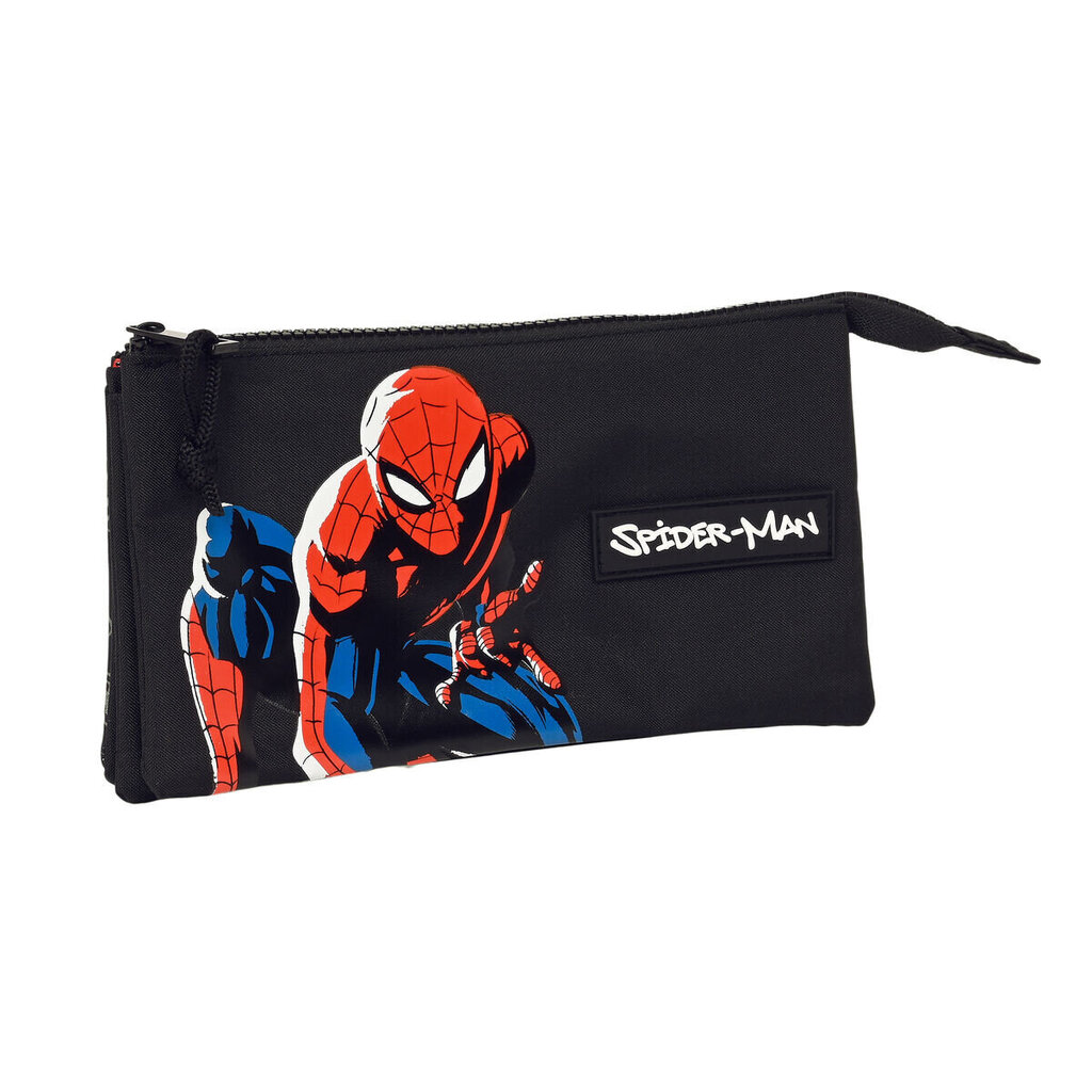 Kolme tõmblukuga pinal Spiderman Hero (22 x 12 x 3 cm) цена и информация | Pinalid | kaup24.ee