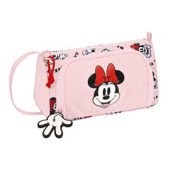 Школьный пенал с аксессуарами Minnie Mouse Me time, розовый, 20 x 11 x 8.5 cм, 32 предмета цена и информация | Пеналы | kaup24.ee