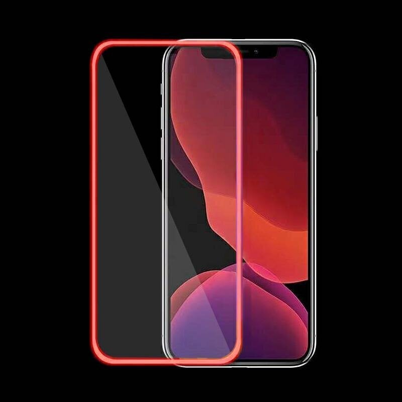 Fluo Glass kaitseklaas Iphone 13 Mini punane hind ja info | Ekraani kaitsekiled | kaup24.ee