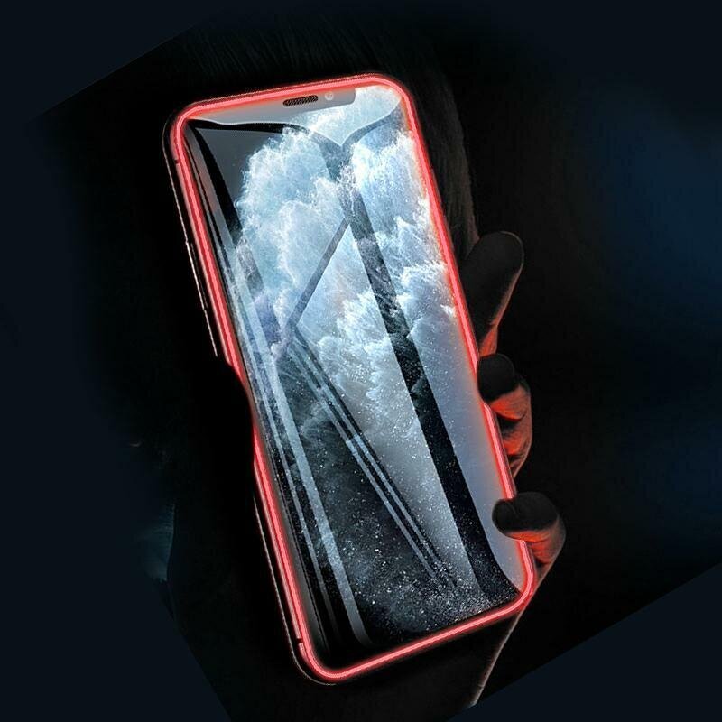 Fluo Glass kaitseklaas Iphone X/XS 5,8" punane hind ja info | Ekraani kaitsekiled | kaup24.ee