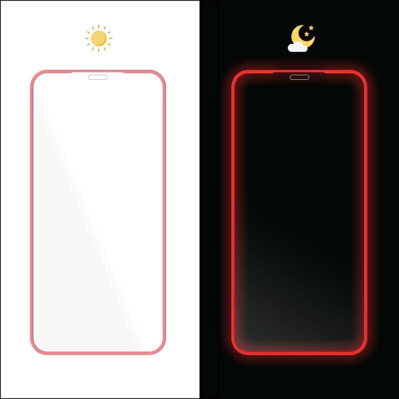 Fluo Glass kaitseklaas Iphone X/XS 5,8" punane цена и информация | Ekraani kaitsekiled | kaup24.ee