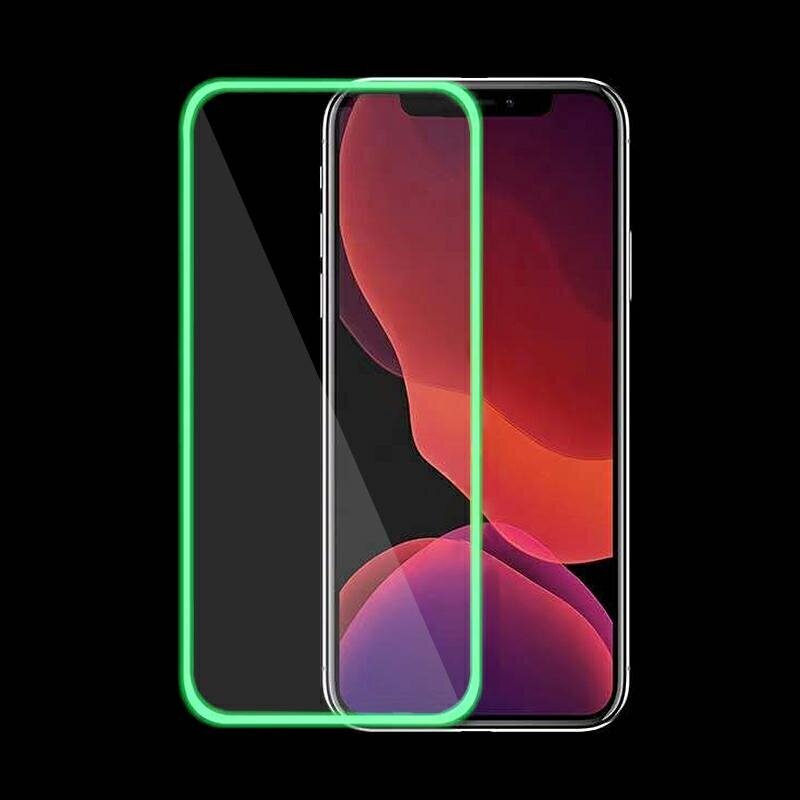 Fluo Glass kaitseklaas Iphone 12 Pro Max 6,7" roheline цена и информация | Ekraani kaitsekiled | kaup24.ee