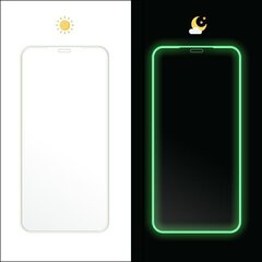 Fluo Glass kaitseklaas Iphone 13 Pro Max roheline hind ja info | Ekraani kaitsekiled | kaup24.ee