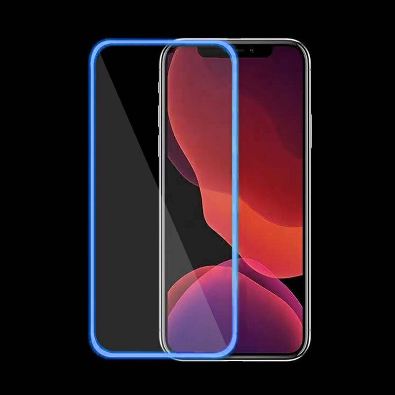 Fluo Glass kaitseklaas Iphone 11 Pro Max 6,5" sinine hind ja info | Ekraani kaitsekiled | kaup24.ee