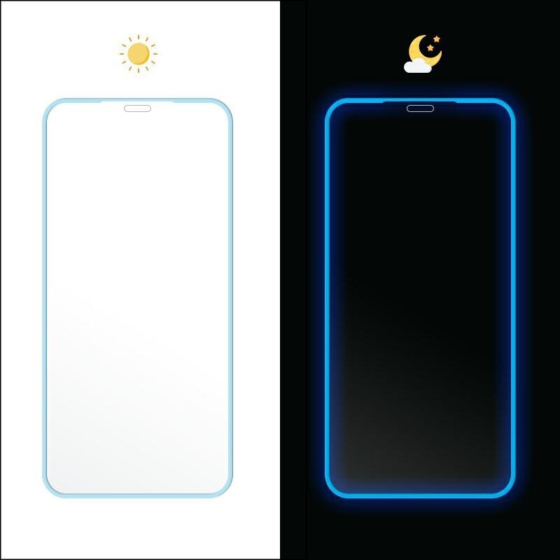 Fluo Glass kaitseklaas Iphone 11 Pro Max 6,5" sinine hind ja info | Ekraani kaitsekiled | kaup24.ee