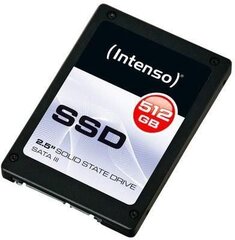 Kõvaketas INTENSO 3812450 SSD 512 GB 2.5" SATA3 hind ja info | Sisemised kõvakettad (HDD, SSD, Hybrid) | kaup24.ee