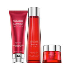 Näonahahoolduskomplekt Estee Lauder Nutritious Super-granate Overnight Radiance naistele: puhastusvaht, 125 ml + losjoon Intense Moist, 200 ml + öökreem, 50 ml hind ja info | Näokreemid | kaup24.ee